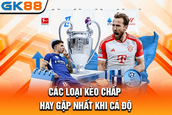 Các loại kèo chấp hay gặp nhất khi cá độ