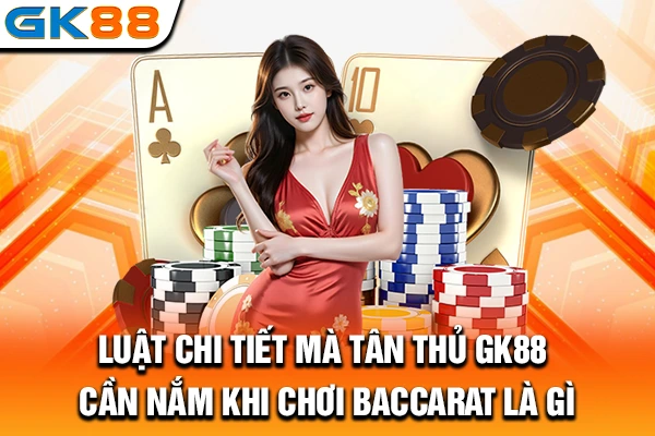 Luật chi tiết mà tân thủ GK88 cần nắm khi chơi Baccarat là gì